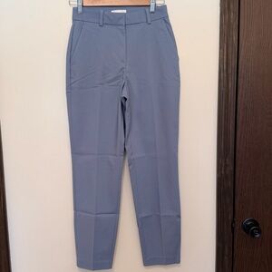 H&M Blue Regular Waist Slim Fit Tapered Slacks